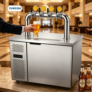 Enfriador de <span class=keywords><strong>Cerveza</strong></span> Profesional con Dispensador de 4 Grifos, Control Digital de Temperatura e Iluminación LED para Cervecerías Artesanales, Bares y Salas de Tapas - Product Image 1