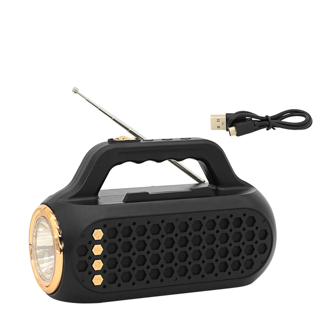 New Arrivals 2023 Products Multifunctional BT Speaker Waterproof 100Hz 20Kh 5w  Solar Charging Speaker