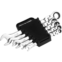 Set Kunci Torx Lipat Universal 10 Pcs, Kunci Hex, Kunci Kombinasi Dua Ujung, Set Kunci Kombinasi 8 Pcs
