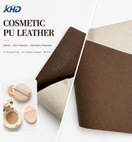 Cuir PU Écologique Élastique et Hypoallergénique Résistant à l'Hydrolyse pour Houppettes à Poudre et Coussins d'Air Cosmétiques