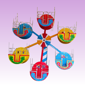 Atracción <span class=keywords><strong>de</strong></span> <span class=keywords><strong>Feria</strong></span> para Niños, Rueda <span class=keywords><strong>de</strong></span> la Fortuna Eléctrica Pequeña con 8 Cabinas y 32 Asientos - Product Image 1