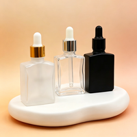 Flacon compte-gouttes rond vide en verre ambré personnalisé avec logo pour huiles essentielles et sérums de soin de la peau – 15ml, 30ml, 60ml, 100ml, 120ml, 1oz, 2oz