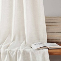 Rideaux de fenêtre modernes sur mesure en polyester à plis froncés, imperméables et occultants, anti-poussière pour salon (toutes saisons)