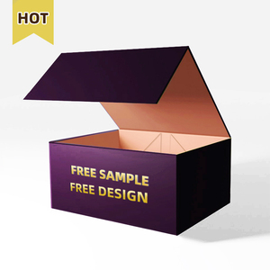 Kích Thước Tùy Chỉnh Có Thể Tái Chế Các Tông Giấy Cứng Cứng Cứng Nhắc Nam Châm Hộp Bao Bì Sang Trọng Gấp Từ Hộp Quà Tặng Với Nắp Từ Tính - Product Image 1