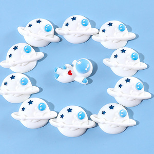 Cartoon Astronaut Series Space Rocket EVA Resin Craft Phone Decorations <b>Accessories</b> - Product Image 3