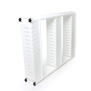 3 livelli Slide Out carrello portaoggetti <span class=keywords><strong>cucina</strong></span> risparmio di spazio esile PP Rack casa bianco nero stendino da bagno - Product Image 5