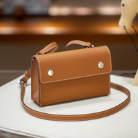 Sac bandoulière pour femme en cuir de vachette véritable de haute qualité, petit sac à main pour téléphone portable, portefeuille, style tendance, étanche, avec fermoir