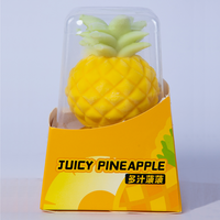 Ananas divin en forme de fruit certifié halal 3D Durians banane faible en gras 75g boîte de crème glacée cryoconservée prête à manger 12 mois