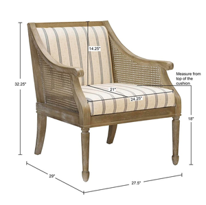 Fauteuil d'appoint moderne en tissu - Chaise de détente douce et résistante pour salon - Product Image 6