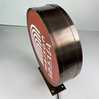 Boîte à lumière LED ultra-mince, enseigne publicitaire 3D illuminée pour vitrine de magasin, signalétique murale intérieure, affichage en vitrine