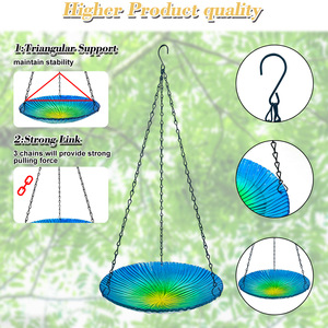ODM/OEM Hummingbird vòi hoa sen và trung chuyển với quadrate vườn thiết kế tự động kim loại Bird Feeder thả - Product Image 3