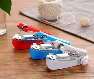 1pc Portable Mini Manual Sewing Machine Simple Operation Sewing Tools Sewing Cloth Fabric Handy Needlework Tool