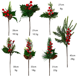 Christmas Berry Pine &amp; Cedar Branches Pine <strong>Cones</strong> Artificial Plastic <strong>Foam</strong> Tabletop Decor Scene Setup - Product Image 5