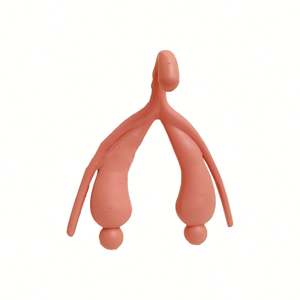 KyrenMed 2 buah Model kombinasi Vulva wanita ukuran hidup Model rahim manusia Model ginekologi manekin Organ reproduksi merah muda - Product Image 2