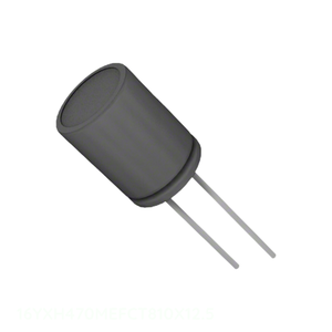Condensateur radial en aluminium 470 µF 20 % 16 V, canal fabricant 470 uF, traversant, 16YXH470MEFCT810X12.5 - Product Image 1