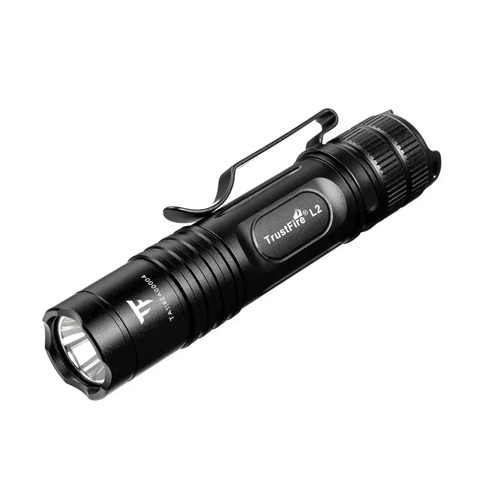 Ripsshine L2 AL6061-T6 Rechargeable Sports EDC Tactical LED Flashlight Pocket Torch