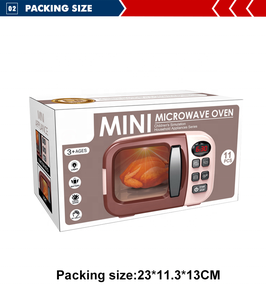 Forno a microonde <span class=keywords><strong>giocattolo</strong></span> da cucina in plastica per elettrodomestici con luci - Product Image 4