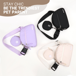 Riñonera de nailon impermeable manos libres para correr, riñonera personalizada, bolsa cruzada para golosinas de perro, riñonera para pasear perros - Product Image 3