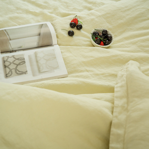 Ensemble de literie en lin biologique certifié Oekotex TIGERGOODS, housse de couette et draps en tissu de lin biologique - Product Image 3