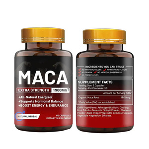Organic Maca Root <strong>Capsules</strong> High Purity <strong>Herbal</strong> Energy Endurance Stress Relief Fertility Natural Desire Support - Product Image 4