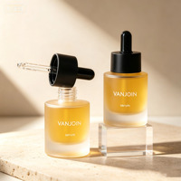 Flacon compte-gouttes en verre épais de qualité supérieure, 30 ml, 50 ml, flacon cosmétique givré avec compte-gouttes mat pour huile essentielle, sérum facial, soin de la peau