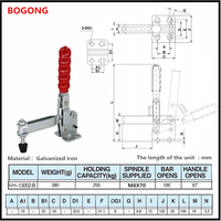 BOGONG HS GH-13002-B outil à main pour le travail du bois pince à dégagement rapide réglable pince à bascule robuste CH 13002B bascule verticale Cla
