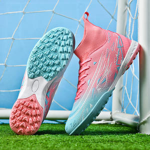 Bottes de football de haute qualité chaussures de football pour hommes chaussures de football anti-entraînement chaussures de football en plein air chaussures à crampons à cheville haute - Product Image 4