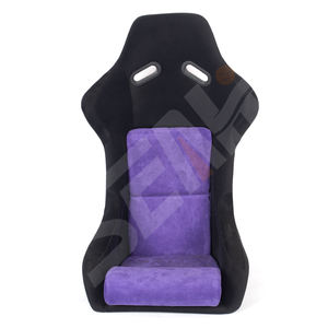 WZSEAHI фиолетовое бархатное высокое качество ведро спортивный автомобиль гоночное сиденье модифицированные автомобильные сиденья - Product Image 5