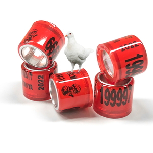 Hochwertige Auflistung Modell Firma Vogel Geflügel Tauben ringe Kunststoff beschichtung Vs Aluminium Dosen band Zum Verkauf Homing Tauben <span class=keywords><strong>ring</strong></span> - Product Image 2