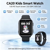 Reloj Inteligente para Niños CA20 en Oferta, Smartwatch 2G con Llamadas SOS Antipérdida, Pantalla Táctil IPS GSM