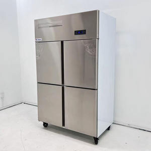 Réfrigérateur vertical commercial pour supermarché, fourni par l'usine, congélateur, 4/6 portes, affichage vertical, mode de refroidissement par air - Product Image 1