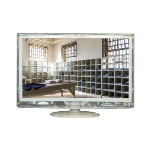 15,6 polegadas Clear Tech LED TV para prisão Cadeia com armário transparente com 14 anos de experiência especial prisão tv.