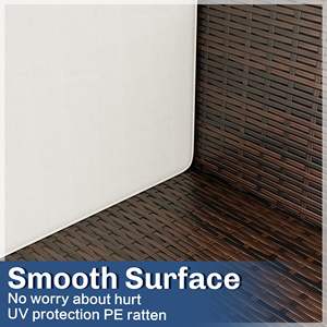 Moderne 3 <span class=keywords><strong>PCS</strong></span> <span class=keywords><strong>Outdoor</strong></span> Garten <span class=keywords><strong>Rattan</strong></span> Möbel <span class=keywords><strong>Sofa</strong></span> <span class=keywords><strong>Set</strong></span> Wicker Tisch Stuhl <span class=keywords><strong>Set</strong></span> für Courtyard Apartment Farm house - Product Image 5