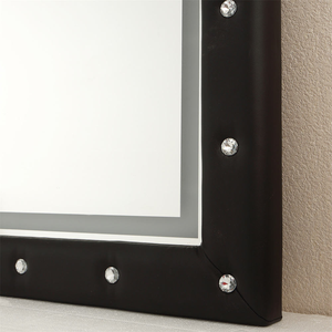Contemporary Style Full-Body <strong>Rectangular</strong> <strong>Mirror</strong> with Illuminated Glass, Perfect for Wall or Floor Installation in Bedrooms - Product Image 4