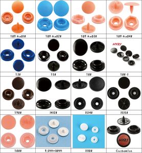 Toptan 9 10 mm plastik Snap düğmesi özel renkli çıtçıt PP/POM giysi aksesuarları bebek giyim için - Product Image 5