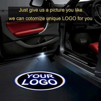 Proyector láser de sombra fantasma LED 3D inalámbrico con logotipo personalizado, luz de bienvenida para llave de coche inteligente para coches y puertas de coches