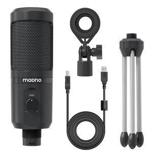 MAONO USB Tripod Microphone With Microphone Gain Microfone Condenser Podcast Studio Mic for Computer - Product Image 2