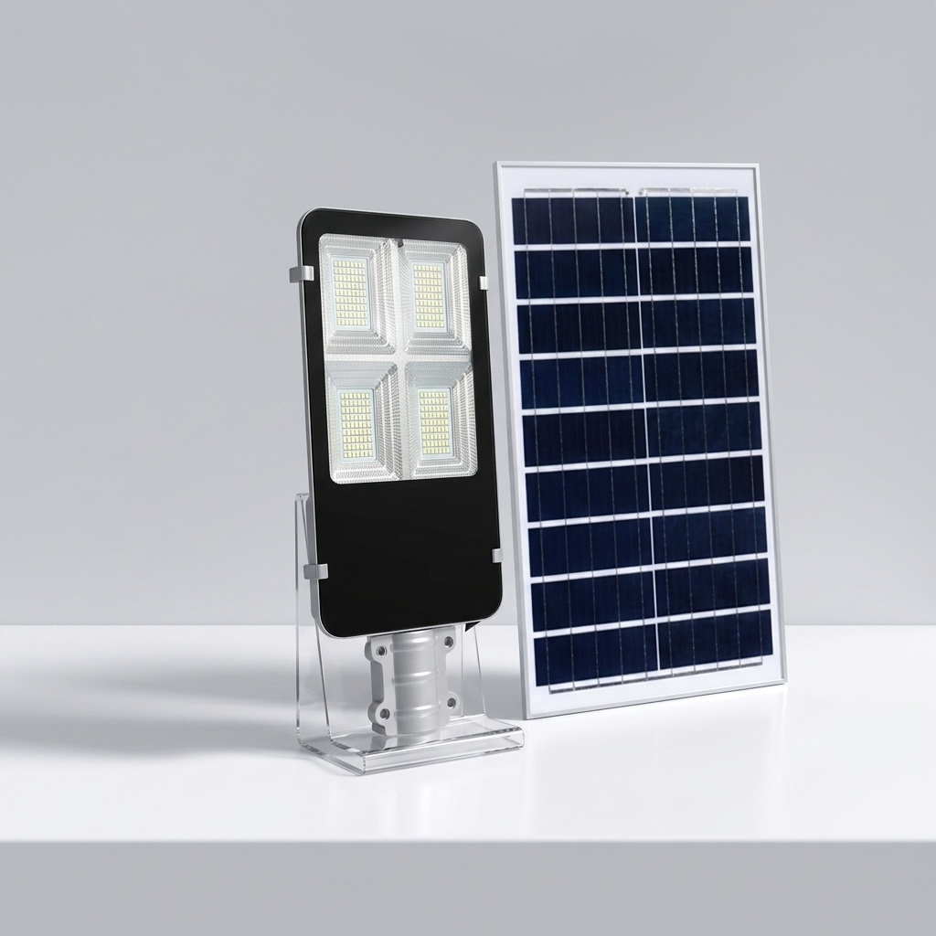 Solar LED Lights Outdoor Waterproof IP65 AC Road/Highway Use Replaceable Batteries Remote Control Aluminum Alloy Construction