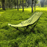 Chaise de camping Moon Chair 2026 de haute qualité avec repose-pieds amovible et oreillers inclinables, chaise pliante d'extérieur pour jardin