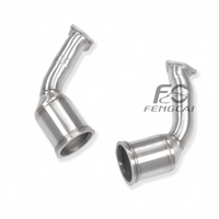 Downpipe d'échappement haute performance SS304 pour Audi RS4 RS5 B9 2.9T 2018+ - Système d'amélioration de puissance pour la course