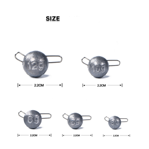 Atacado 2-12G Pesca Cheburashka Sinker Jig Cabeça Bola Drop Shot Água salgada chumbada pesca - Product Image 6