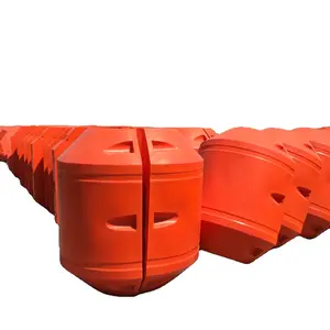DN400 16 pollici HDPE dragaggio pipeline abbinato PE floater con bulloni zincati a caldo dadi e rondelle