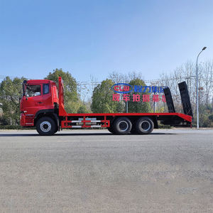 <span class=keywords><strong>Camiones</strong></span> de Plataforma Plana para Transporte de Carga Pesada de 25 Toneladas, Excavadora Cargadora 6x4 Personalizada de Fábrica - Product Image 3