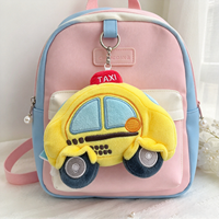 Peluche Voiture de Sport Taxi Jaune Personnalisée, Breloque Mignonne pour Sac, Porte-clés, Poupée en Peluche Douce, Cadeau pour Vente en Gros Transfrontalière