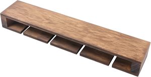 Étagère murale contemporaine pour <span class=keywords><strong>bouteilles</strong></span> de whisky et de vin, présentoir décoratif mural pour whisky, étagère à vin en bois - Product Image 6