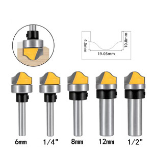 Broca de corte en forma de arco para enrutador, fresa de carpintería con punta de carburo, vástago de 6, 1/4, 8mm, 1/2 ", 1 unidad - Product Image 3