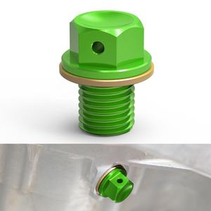 NiceCNC magnético del motor de drenaje de aceite de tornillo para <span class=keywords><strong>Kawasaki</strong></span> Z250 NINJA300 2013-2017 <span class=keywords><strong>NINJA</strong></span> <span class=keywords><strong>400</strong></span> 2014-2023 ZZR400 1990-2007 - Product Image 1