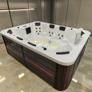 Spa Extérieur 8 <span class=keywords><strong>Personnes</strong></span> Jacuzzi Bain à Remous de Massage Couleur Blanche avec Système Balboa Spas Approuvés CE pour Hôtel - Product Image 6