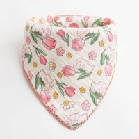 Verstellbares Musselin Neugeborenen Farbiges Weiches Dreieckstuch Spucktuch Fütterungstuch 100% Baumwolle Baby Bandana Sabberlätzchen