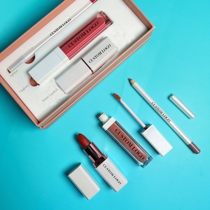 Luxury Packaging Box Matte Liquid Lipstick <strong>Lip</strong> <strong>Gloss</strong> <strong>Lip</strong> Pencil Private Label Lipgloss Lipliner <strong>Set</strong> pink - Product Image 3